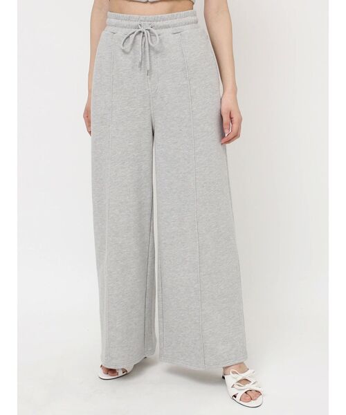 RESEXXY（リゼクシー）の「スウェットワイドパンツ【セットアップ着用可能】（スウェットパンツ・レディース・ブラック/チャコールグレー/ライトグレー・FREE）」の8枚目の写真