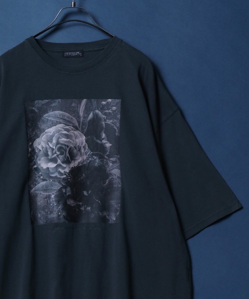 ANPAS(アンパス)の「Flower Graphic Print Pigment Processing T-Shirt/ピグメント フラワーグラフィックプリント 半袖 Tシャツ レディース メンズ(Tシャツ/カットソー・メンズ・ブラック/グレー系その他/ブラック系その他2/ブラック系その他/ブラック系その他3/チャコール/グレー系その他2/グレー系その他3・M/L)」の4枚目の写真