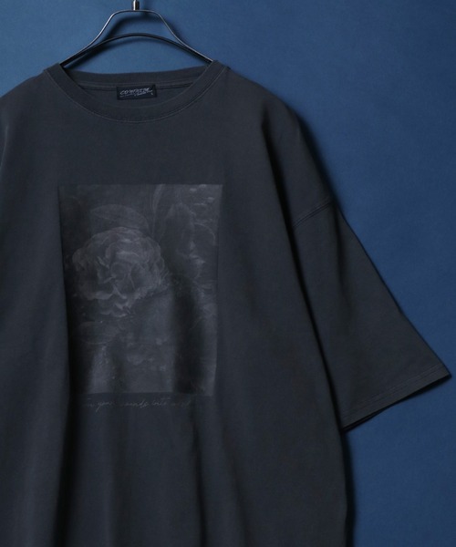 ANPAS(アンパス)の「Flower Graphic Print Pigment Processing T-Shirt/ピグメント フラワーグラフィックプリント 半袖 Tシャツ レディース メンズ(Tシャツ/カットソー・メンズ・ブラック/グレー系その他/ブラック系その他2/ブラック系その他/ブラック系その他3/チャコール/グレー系その他2/グレー系その他3・M/L)」の8枚目の写真