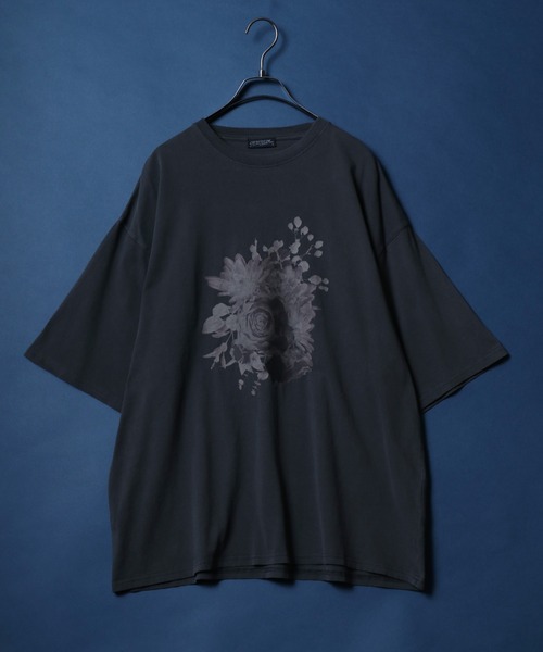 ANPAS(アンパス)の「Flower Graphic Print Pigment Processing T-Shirt/ピグメント フラワーグラフィックプリント 半袖 Tシャツ レディース メンズ(Tシャツ/カットソー・メンズ・ブラック/グレー系その他/ブラック系その他2/ブラック系その他/ブラック系その他3/チャコール/グレー系その他2/グレー系その他3・M/L)」の15枚目の写真