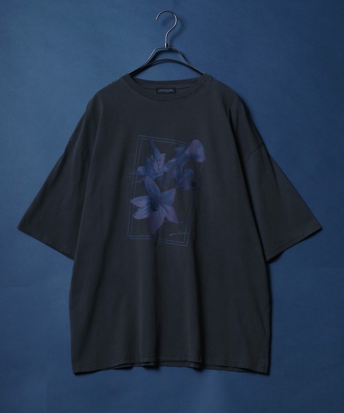 【Paragraph】★関税込★アメージングフラワーTシャツ 3本針の1本外し Tシャツ FN-THC-053 | THE FLAT HEAD