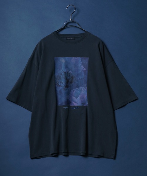 ANPAS(アンパス)の「Flower Graphic Print Pigment Processing T-Shirt/ピグメント フラワーグラフィックプリント 半袖 Tシャツ レディース メンズ(Tシャツ/カットソー・メンズ・ブラック/グレー系その他/ブラック系その他2/ブラック系その他/ブラック系その他3/チャコール/グレー系その他2/グレー系その他3・M/L)」の11枚目の写真