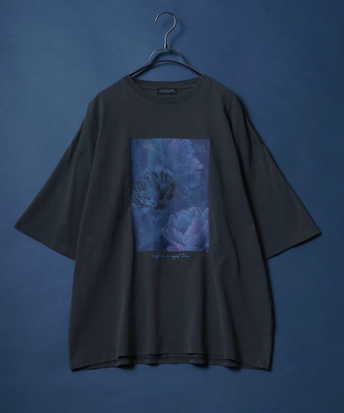 ANPAS(アンパス)の「Flower Graphic Print Pigment Processing T-Shirt/ピグメント フラワーグラフィックプリント 半袖 Tシャツ レディース メンズ(Tシャツ/カットソー・メンズ・ブラック/グレー系その他/ブラック系その他2/ブラック系その他/ブラック系その他3/チャコール/グレー系その他2/グレー系その他3・M/L)」の16枚目の写真