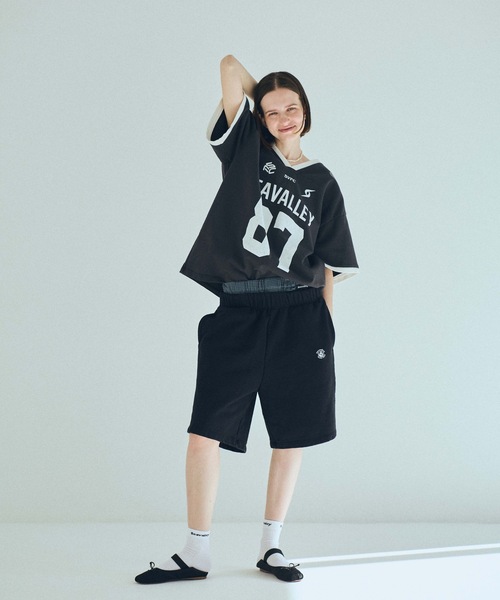 SEA（シー）の「SEAVALLEY ユニフォーム TEE（Tシャツ/カットソー・レディース・チャコールグレー/ネイビー/ホワイト・0/2）」の7枚目の写真