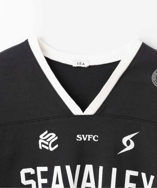 SEA（シー）の「SEAVALLEY ユニフォーム TEE（Tシャツ/カットソー・レディース・チャコールグレー/ネイビー/ホワイト・0/2）」の14枚目の写真