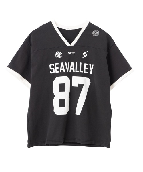 SEA（シー）の「SEAVALLEY ユニフォーム TEE（Tシャツ/カットソー・レディース・チャコールグレー/ネイビー/ホワイト・0/2）」の20枚目の写真