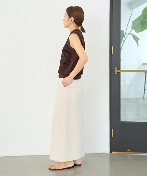 IENA（イエナ）の「ツイードスリットスカート（スカート）」 - WEAR