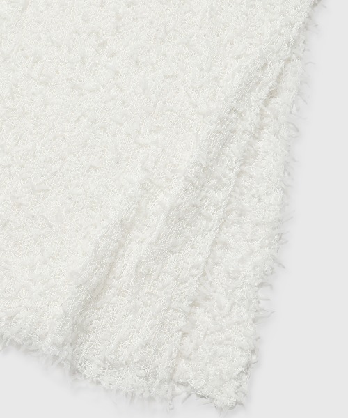 JOSE MOON（ジョゼムーン）の「PAPER RIBBON KNIT DRESS/ペーパーリボンニットドレス（ワンピース・レディース・ライトグリーン/ホワイト/ブラック・FREE）」の5枚目の写真
