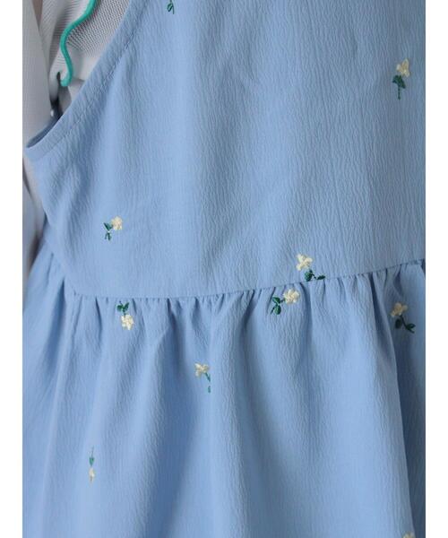 ehka sopo（エヘカソポ）の「花刺繍キャミワンピース（ワンピース・レディース・キナリ/サックスブルー/ブラック・F）」の17枚目の写真