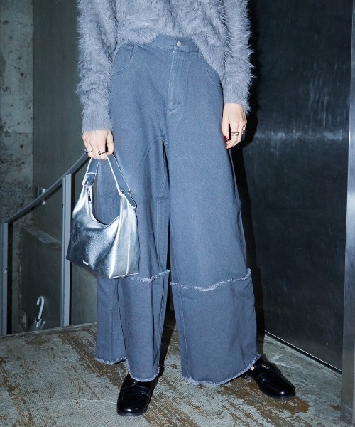 WONEM(ウォンエム)の「デニムパンツ(デニムパンツ・レディース・グレー・1)」の1枚目の写真