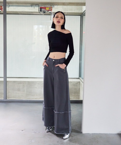 WONEM(ウォンエム)の「デニムパンツ(デニムパンツ・レディース・グレー・1)」の7枚目の写真