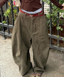 DEVICE | メンズライク ウォッシュ ワイドレッグ ペインターパンツ(デニムパンツ)