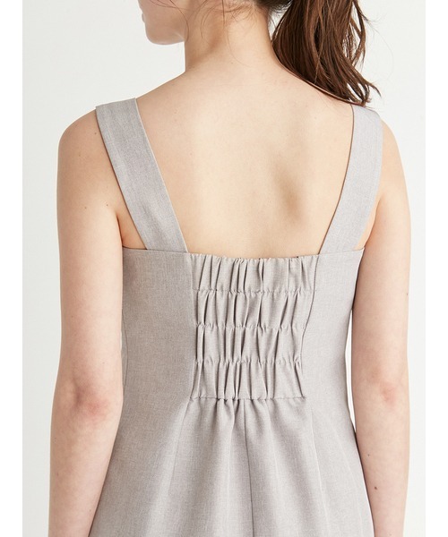 CELFORD（セルフォード）の「テイラーネックキャミワンピース（ワンピース・レディース・ブラック/ライトベージュ/ライトグレー・36/38）」の18枚目の写真