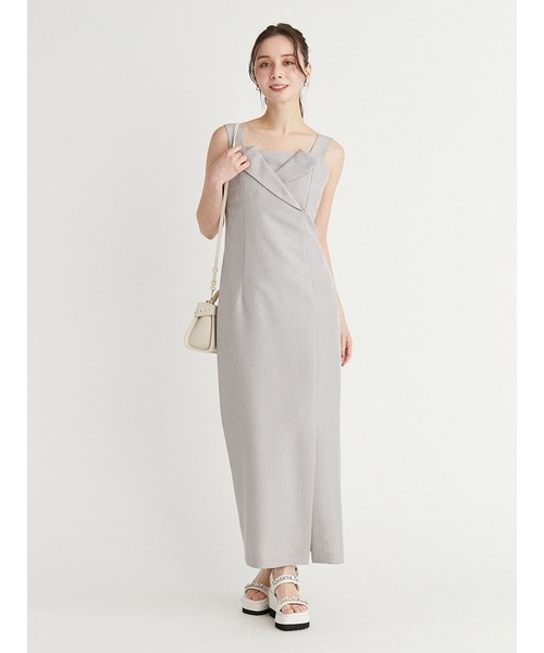 テイラーネックキャミワンピース CELFORD キャミワンピース テイラーネックキャミワンピース(デイリーワンピース)｜DRESS