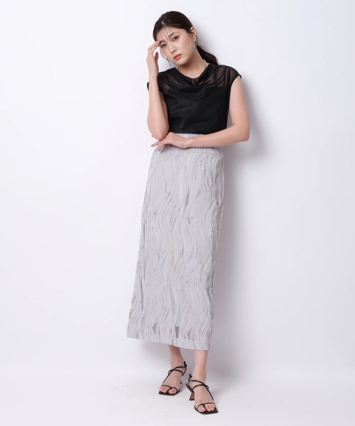 新品タグ付❤️ マイストラーダドレープメッシュプルオーバー薄