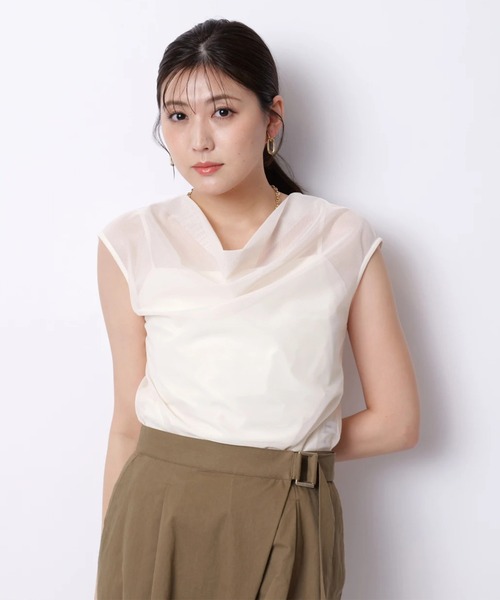 新品タグ付❤️ マイストラーダドレープメッシュプルオーバー薄
