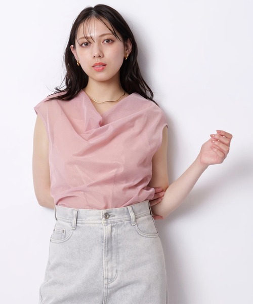 新品タグ付❤️ マイストラーダドレープメッシュプルオーバー薄