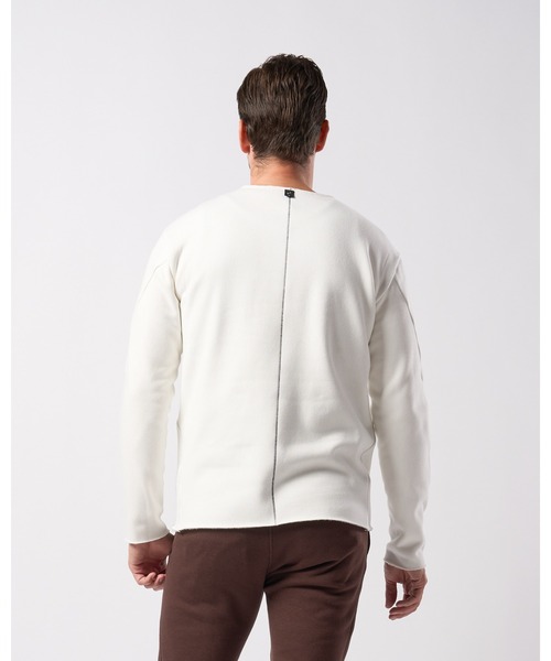 wjk（ダヴルジェイケイ）の「back boa seam trainer（スウェット・メンズ・ブラック/ダークカーキ/ホワイト・SMALL/MEDIUM/LARGE/X-LARGE）」の6枚目の写真