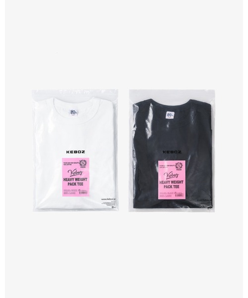 KEBOZ(ケボズ)の「2 PACK HEAVY WEIGHT S/S TEE(Tシャツ/カットソー・メンズ・ブラック/ホワイト・2XL/XL/L/M/S)」の3枚目の写真