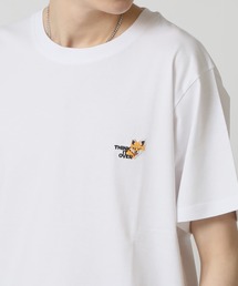 コットンUSA ワンポイント刺繍 プリント半袖Tシャツ