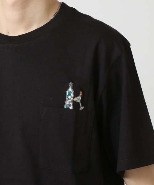 セール】コットンUSA ワンポイント刺繍 プリント半袖Tシャツ（T