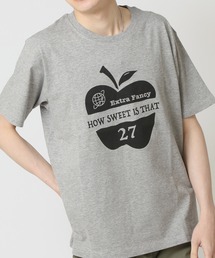 コットンUSA ワンポイント刺繍 プリント半袖Tシャツ