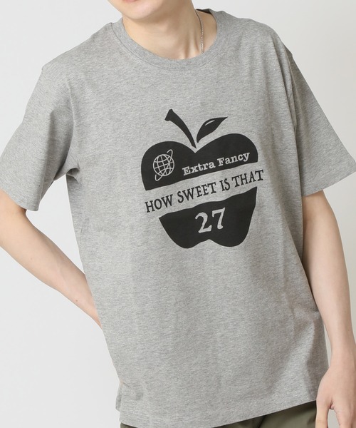 セール】コットンUSA ワンポイント刺繍 プリント半袖Tシャツ（T