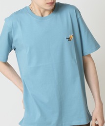 コットンUSA ワンポイント刺繍 プリント半袖Tシャツ