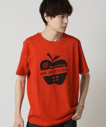 ARCADE（アーケード）の「コットンUSA ワンポイント刺繍 プリント半袖Tシャツ（Tシャツ/カットソー）」