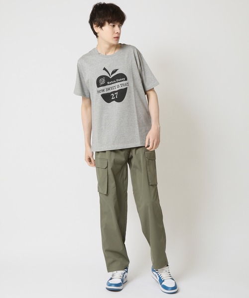 ARCADE(アーケード)の「コットンUSA ワンポイント刺繍 プリント半袖Tシャツ(Tシャツ/カットソー・メンズ・ホワイト系1/イエロー系4/オレンジ系3/ブルー系1/ブラック系2/ベージュ系2/ネイビー系4/グレー系3・M/LL/L)」の12枚目の写真