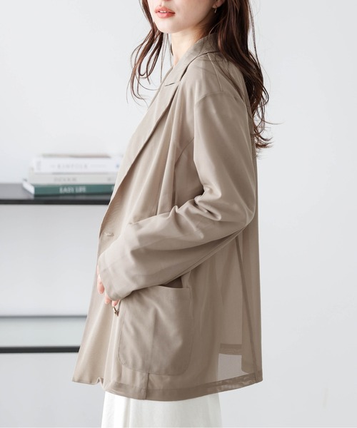 La-gemme（ラジェム）の「メッシュダブルジャケット（その他アウター・レディース・ブラック/ベージュ・フリー）」の15枚目の写真