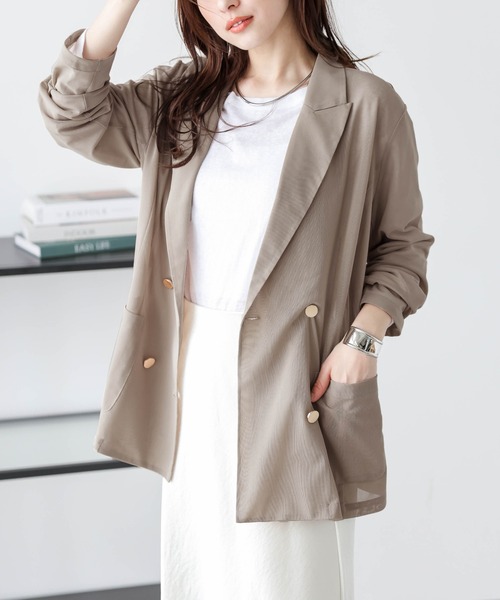 La-gemme（ラジェム）の「メッシュダブルジャケット（その他アウター・レディース・ブラック/ベージュ・フリー）」の19枚目の写真