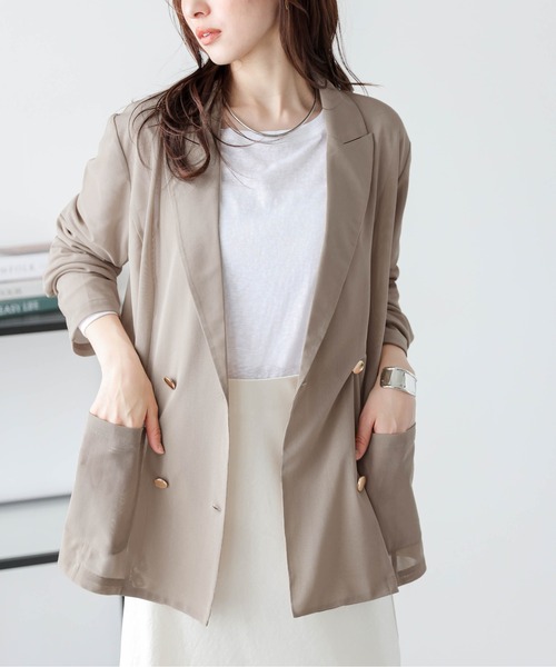 La-gemme（ラジェム）の「メッシュダブルジャケット（その他アウター・レディース・ブラック/ベージュ・フリー）」の21枚目の写真