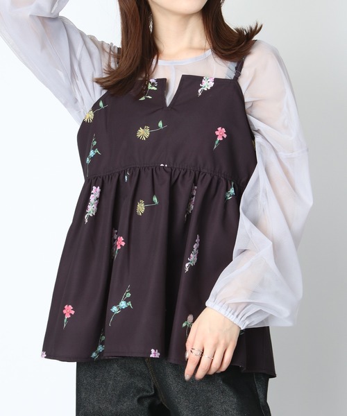 セール】【セットアップ対応】フラワープリントキャミソール / 花柄