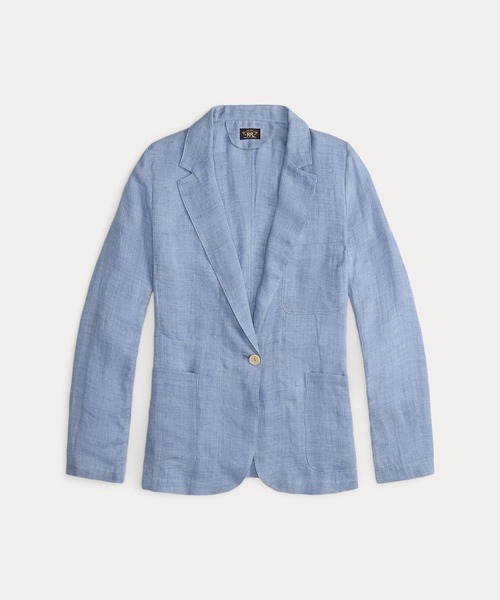 RRL(ダブル アール エル)の「リネン ブレザー(テーラードジャケット・レディース・ブルー・1/2/4/3)」の1枚目の写真