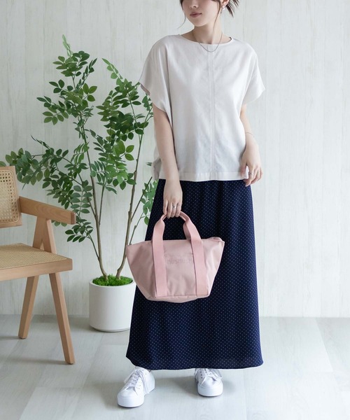 HusHusH(ハッシュアッシュ)の「HusHusH 麻混プルオーバー(シャツ/ブラウス・レディース・グレイッシュベージュ/ブラック/コーラルピンク・M/L)」の21枚目の写真