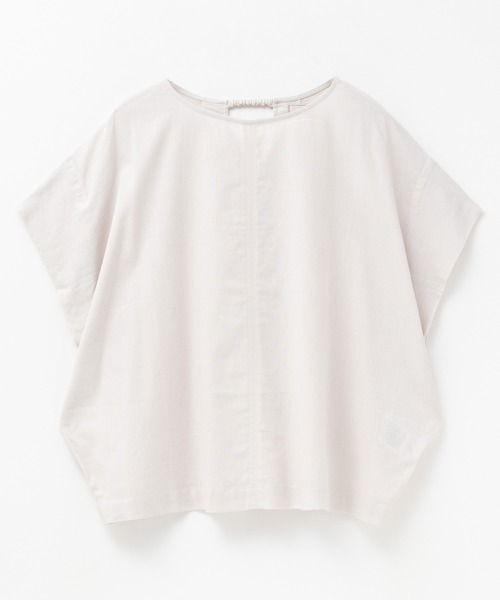 HusHusH(ハッシュアッシュ)の「HusHusH 麻混プルオーバー(シャツ/ブラウス・レディース・グレイッシュベージュ/ブラック/コーラルピンク・M/L)」の15枚目の写真