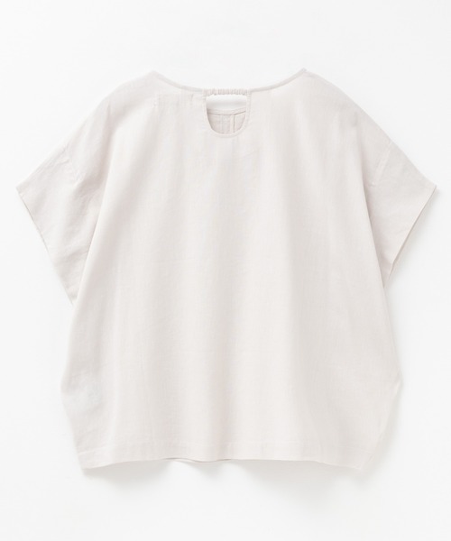 HusHusH(ハッシュアッシュ)の「HusHusH 麻混プルオーバー(シャツ/ブラウス・レディース・グレイッシュベージュ/ブラック/コーラルピンク・M/L)」の16枚目の写真