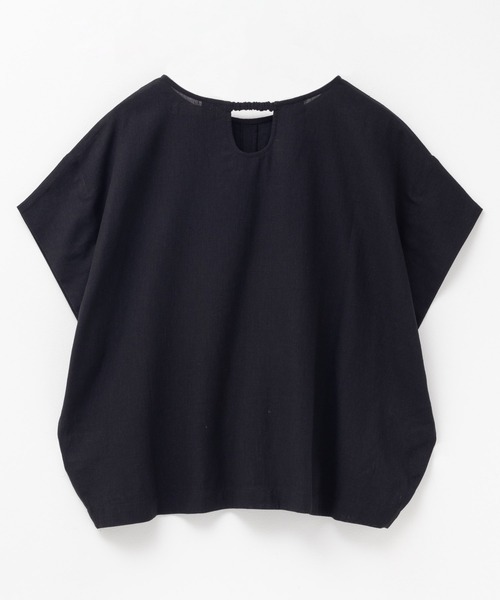 HusHusH(ハッシュアッシュ)の「HusHusH 麻混プルオーバー(シャツ/ブラウス・レディース・グレイッシュベージュ/ブラック/コーラルピンク・M/L)」の18枚目の写真