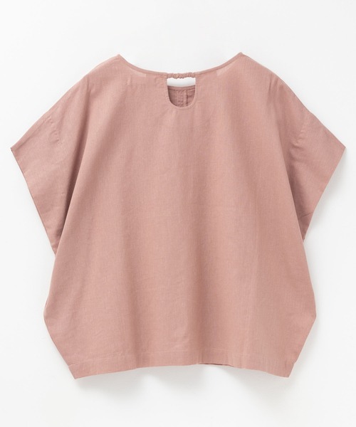 HusHusH(ハッシュアッシュ)の「HusHusH 麻混プルオーバー(シャツ/ブラウス・レディース・グレイッシュベージュ/ブラック/コーラルピンク・M/L)」の20枚目の写真