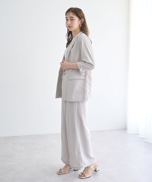 YECCA VECCA(イェッカヴェッカ)の「サラサライージーワイドパンツ(その他パンツ・レディース・ライトグレー/イエロー/ストライプ/チャコールグレー・S/M)」の12枚目の写真