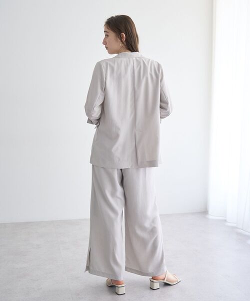 YECCA VECCA(イェッカヴェッカ)の「サラサライージーワイドパンツ(その他パンツ・レディース・ライトグレー/イエロー/ストライプ/チャコールグレー・S/M)」の14枚目の写真