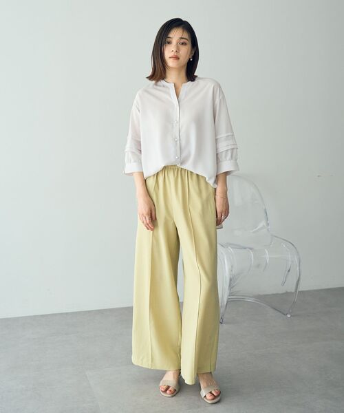 YECCA VECCA(イェッカヴェッカ)の「サラサライージーワイドパンツ(その他パンツ・レディース・ライトグレー/イエロー/ストライプ/チャコールグレー・S/M)」の20枚目の写真