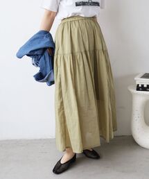 le.coeur blanc | 《WEB限定アイテム》ローンギャザーティアードスカート(スカート)