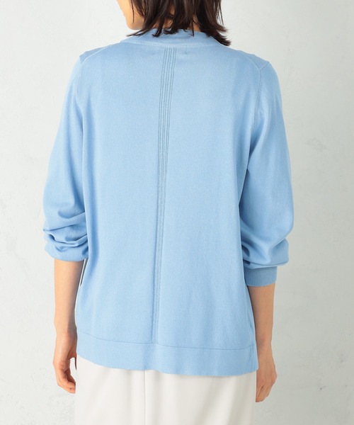 GALLORIA（ギャローリア）の「ＵＶカット　ミドル丈トッパーカーディガン（カーディガン/ボレロ・レディース・サックスブルー/ネイビー/ライトグレー・L/LL/S/M）」の14枚目の写真