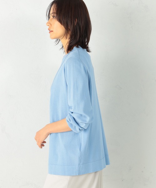 GALLORIA（ギャローリア）の「ＵＶカット　ミドル丈トッパーカーディガン（カーディガン/ボレロ・レディース・サックスブルー/ネイビー/ライトグレー・L/LL/S/M）」の13枚目の写真