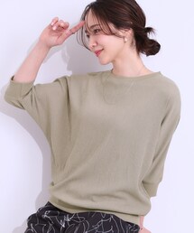 SHOO・LA・RUE | 【S-LL】ゆるシルエットが心地よい リブドルマントップス(Tシャツ/カットソー)