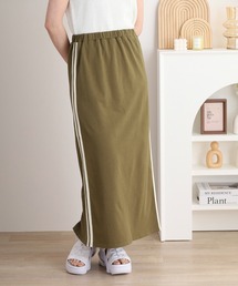 Arinomama（アリノママ）の「コーマ糸シルケット天竺　カットラインスカート（スカート）」