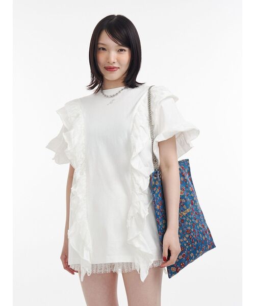 jouetie（ジュエティ）の「【再入荷】jouetieチェーントートバッグ A4サイズ（トートバッグ・レディース・アイボリー/ブラック/カーキ/ブルー/ピンク/ブラウン/その他1/その他2・FREE）」の11枚目の写真