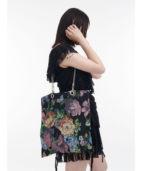 jouetie（ジュエティ）の「【再入荷】jouetieチェーントートバッグ A4サイズ（トートバッグ・レディース・アイボリー/ブラック/カーキ/ブルー/ピンク/ブラウン/その他1/その他2・FREE）」の13枚目の写真